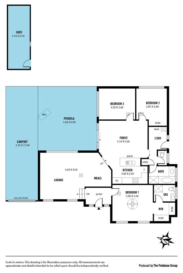Floorplan of Homely house listing, 8 Monaro Court, Aberfoyle Park SA 5159
