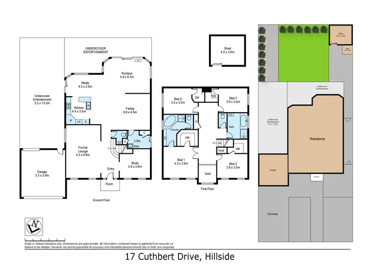 Floorplan of Homely house listing, 17 Cuthbert Drive, Hillside VIC 3037