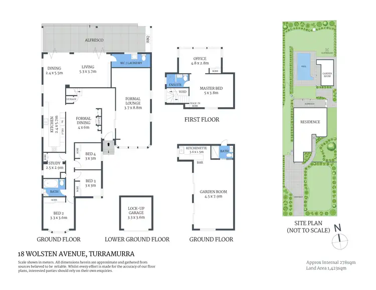 Floorplan of Homely house listing, 18 Wolsten Avenue, Turramurra NSW 2074
