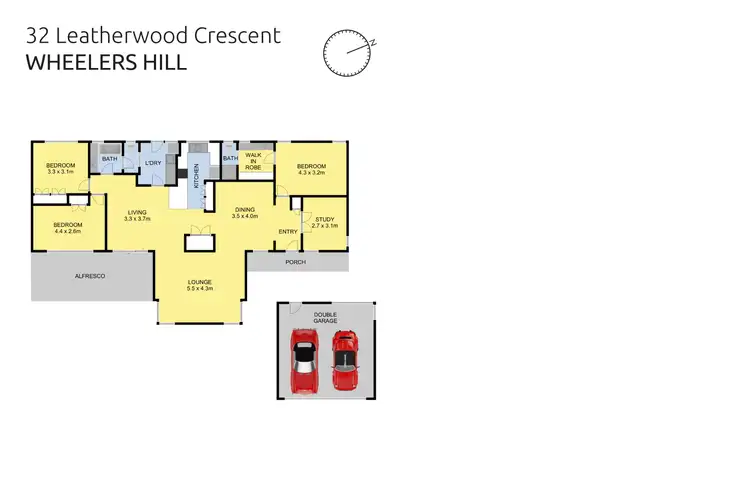 Floorplan of Homely house listing, 32 Leatherwood Crescent, Wheelers Hill VIC 3150