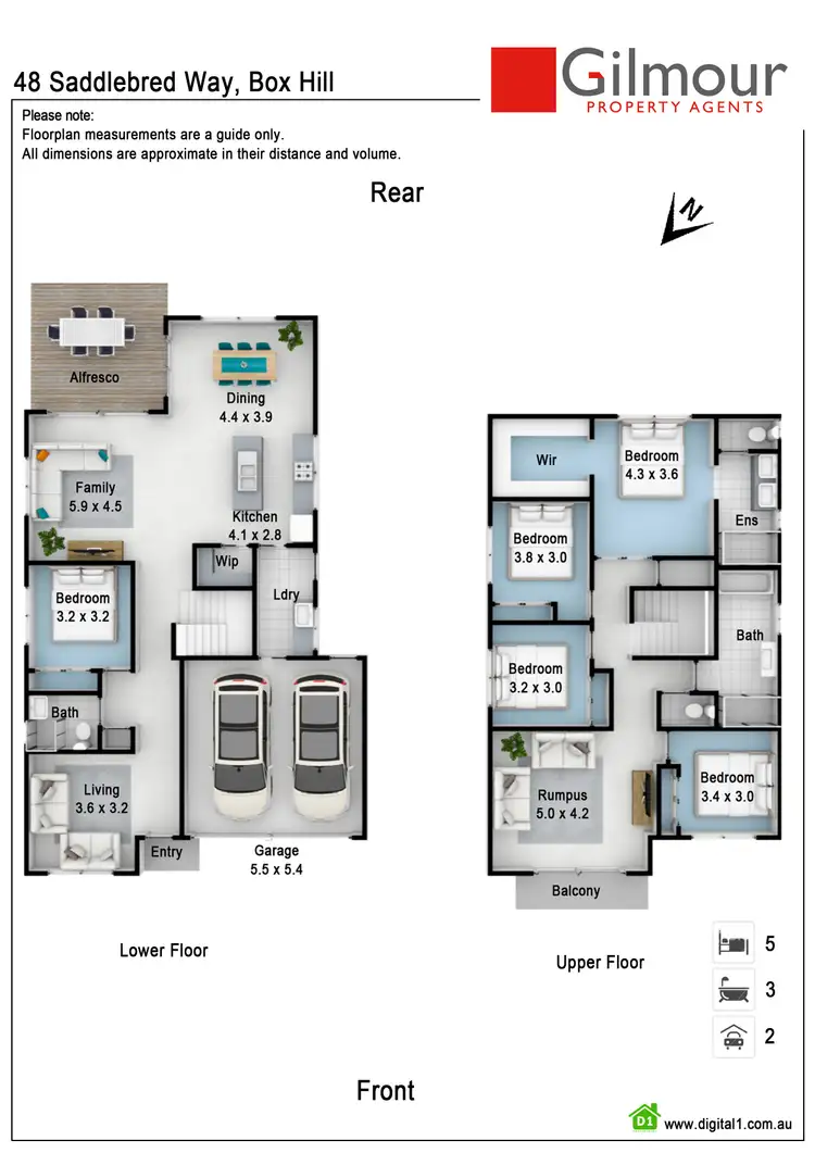 Floorplan of Homely house listing, 48 Saddlebred Way, Box Hill NSW 2765