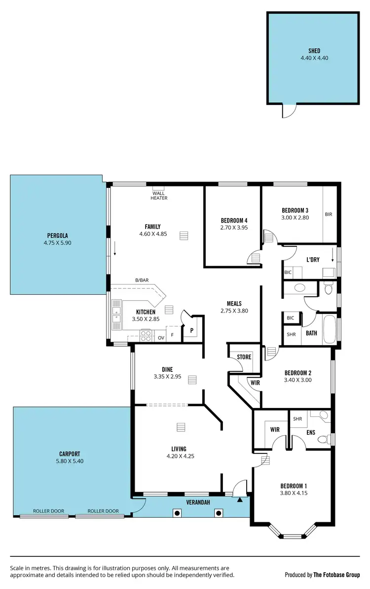 Floorplan of Homely house listing, 5 Crest Drive, Seaford Rise SA 5169
