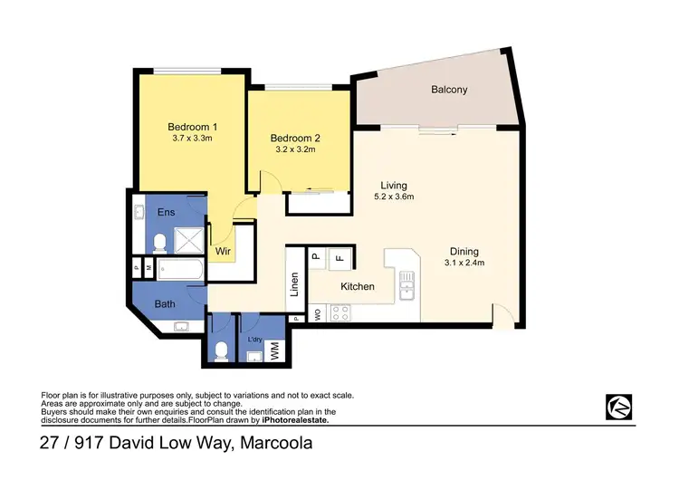 Floorplan of Homely unit listing, 27/917 David Low Way, Marcoola QLD 4564