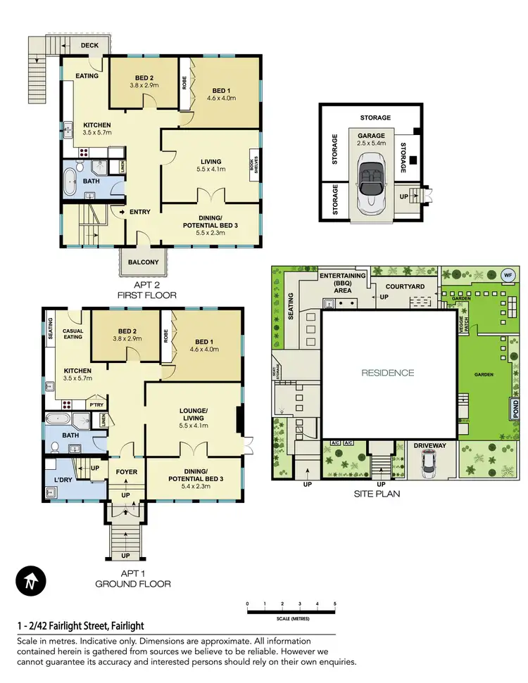 Floorplan of Homely house listing, 1&2/42 Fairlight Street, Fairlight NSW 2094