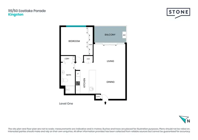 Floorplan of Homely apartment listing, 115/50 Eastlake Parade, Kingston ACT 2604