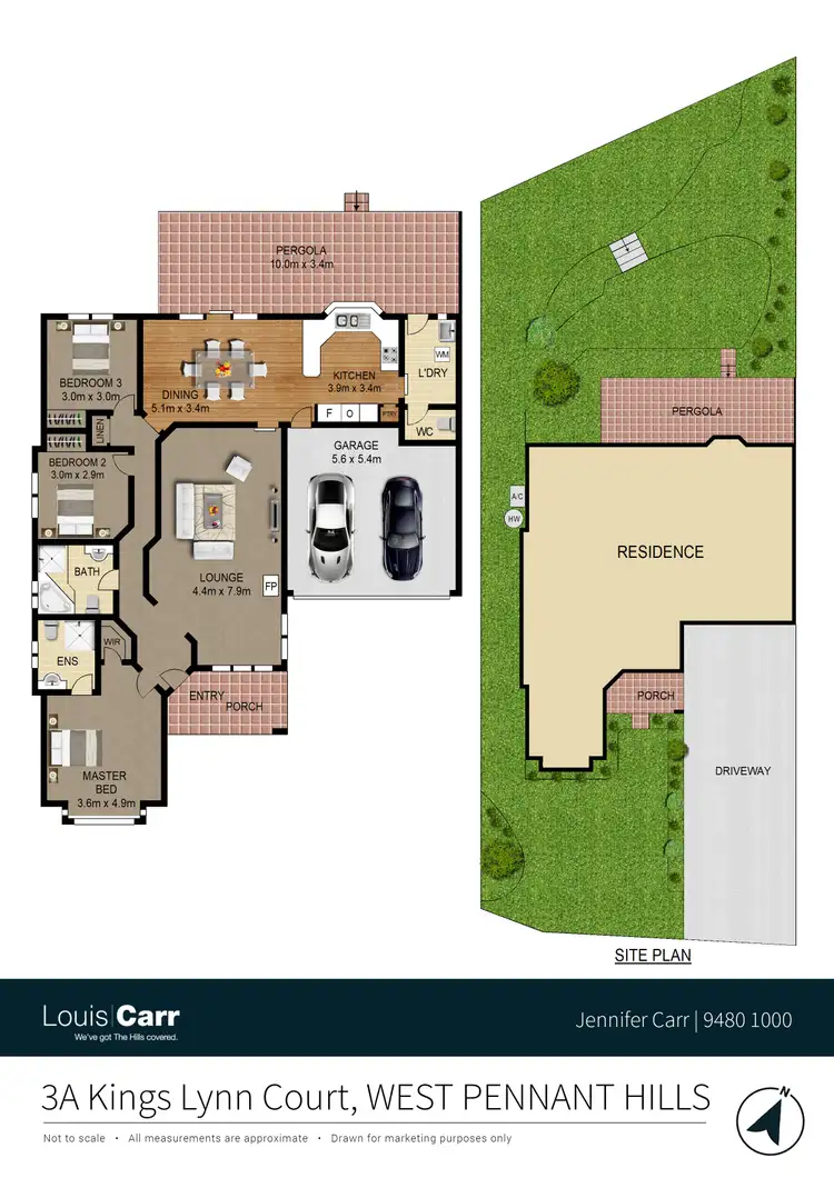 Floorplan of Homely semi-detached listing, 3a Kings Lynn Court, West Pennant Hills NSW 2125