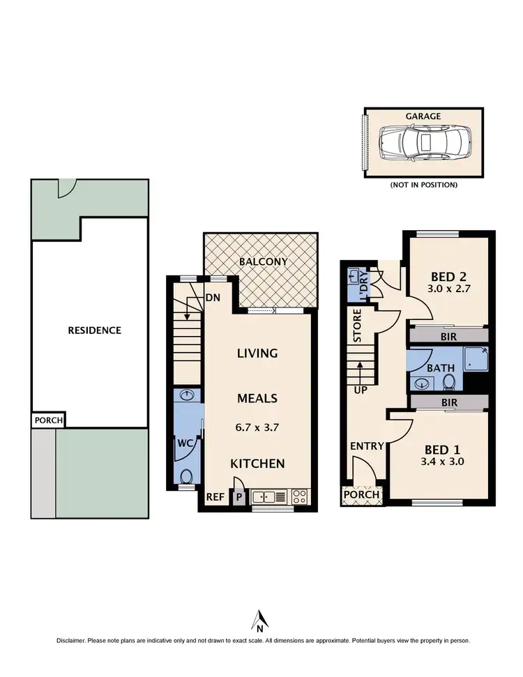 Floorplan of Homely townhouse listing, 38C Regent Street, Reservoir VIC 3073