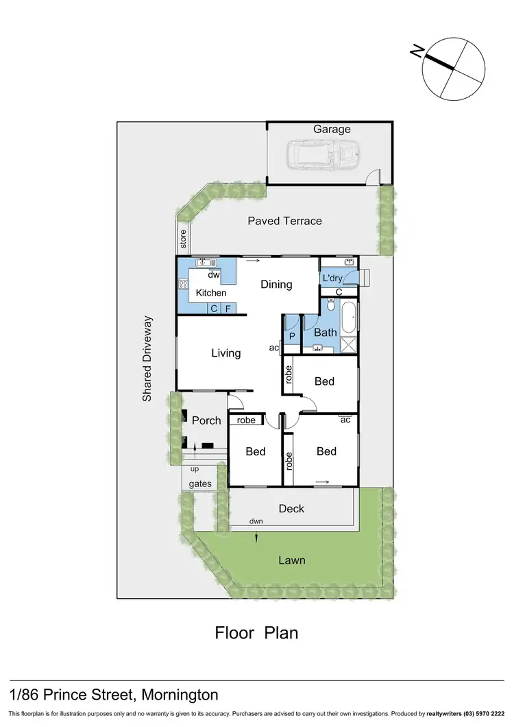 Floorplan of Homely house listing, 1/86 Prince Street, Mornington VIC 3931