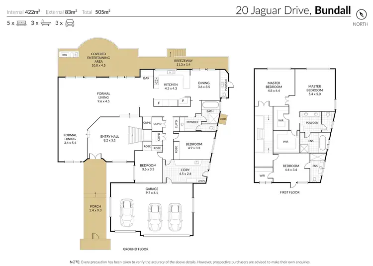 Floorplan of Homely house listing, 20 Jaguar Drive, Bundall QLD 4217