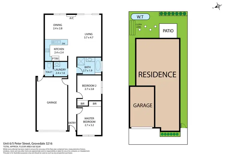 Floorplan of Homely unit listing, 6/5 Peter Street, Grovedale VIC 3216