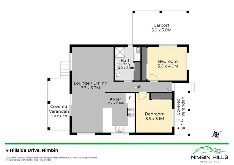 Floorplan of Homely house listing, 4 Hillside Drive, Nimbin NSW 2480