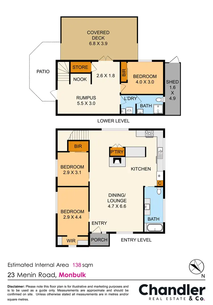 Floorplan of Homely house listing, 23 Menin Road, Monbulk VIC 3793