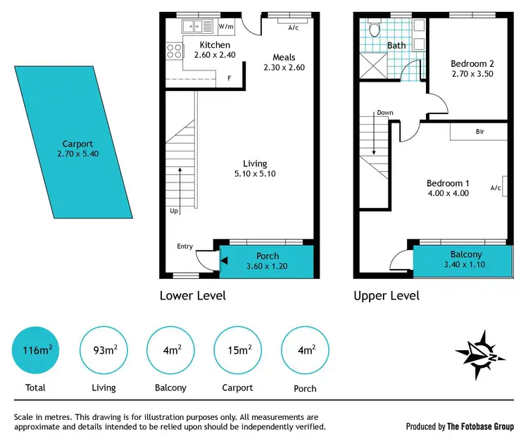 Floorplan of Homely townhouse listing, 31/177 Cross Road, Westbourne Park SA 5041