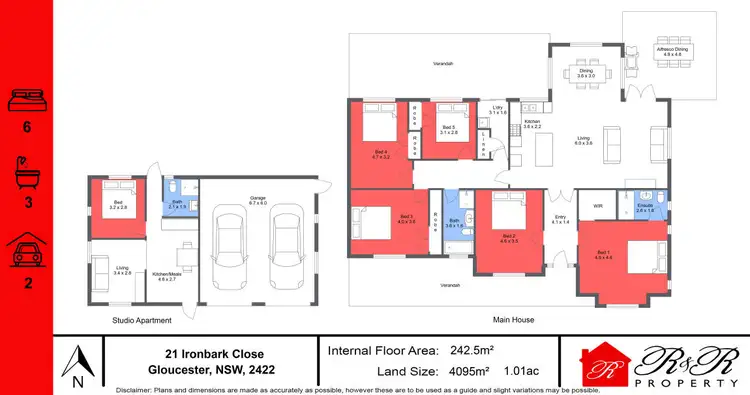 Floorplan of Homely house listing, 21 Ironbark Close, Gloucester NSW 2422