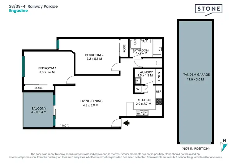 Floorplan of Homely unit listing, 28/39-41 Railway Parade, Engadine NSW 2233