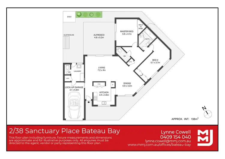 Floorplan of Homely house listing, 2/38 Sanctuary Place, Bateau Bay NSW 2261