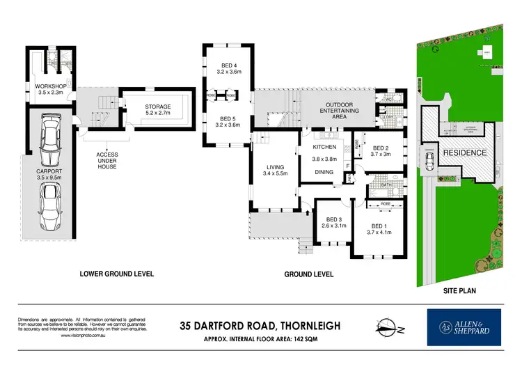 Floorplan of Homely house listing, 35 Dartford Road, Thornleigh NSW 2120