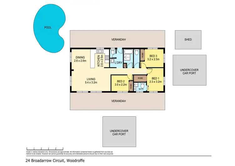 Floorplan of Homely house listing, 24 Broadarrow Circuit, Woodroffe NT 830