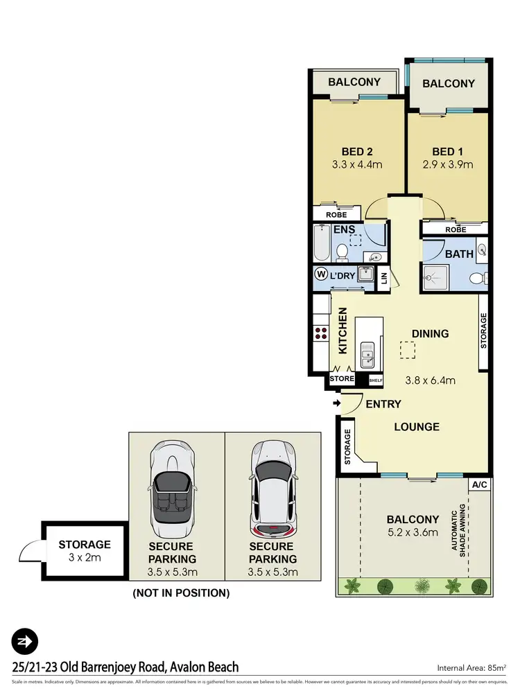 Floorplan of Homely apartment listing, 25/21-23 Old Barrenjoey Road, Avalon Beach NSW 2107