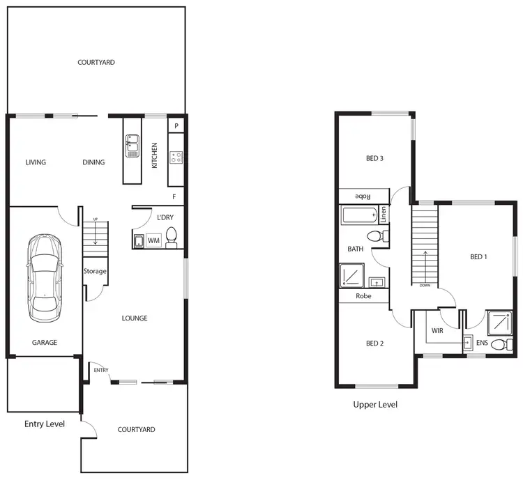 Floorplan of Homely townhouse listing, 56/41 Philip Hodgins Street, Wright ACT 2611