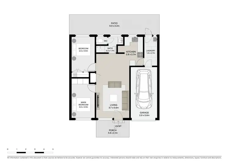 Floorplan of Homely unit listing, 3/498 Murphy Street, Springdale Heights NSW 2641