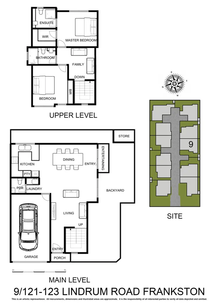 Floorplan of Homely townhouse listing, 9/121 Lindrum Road, Frankston VIC 3199
