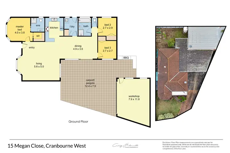 Floorplan of Homely house listing, 15 Megan Close, Cranbourne West VIC 3977