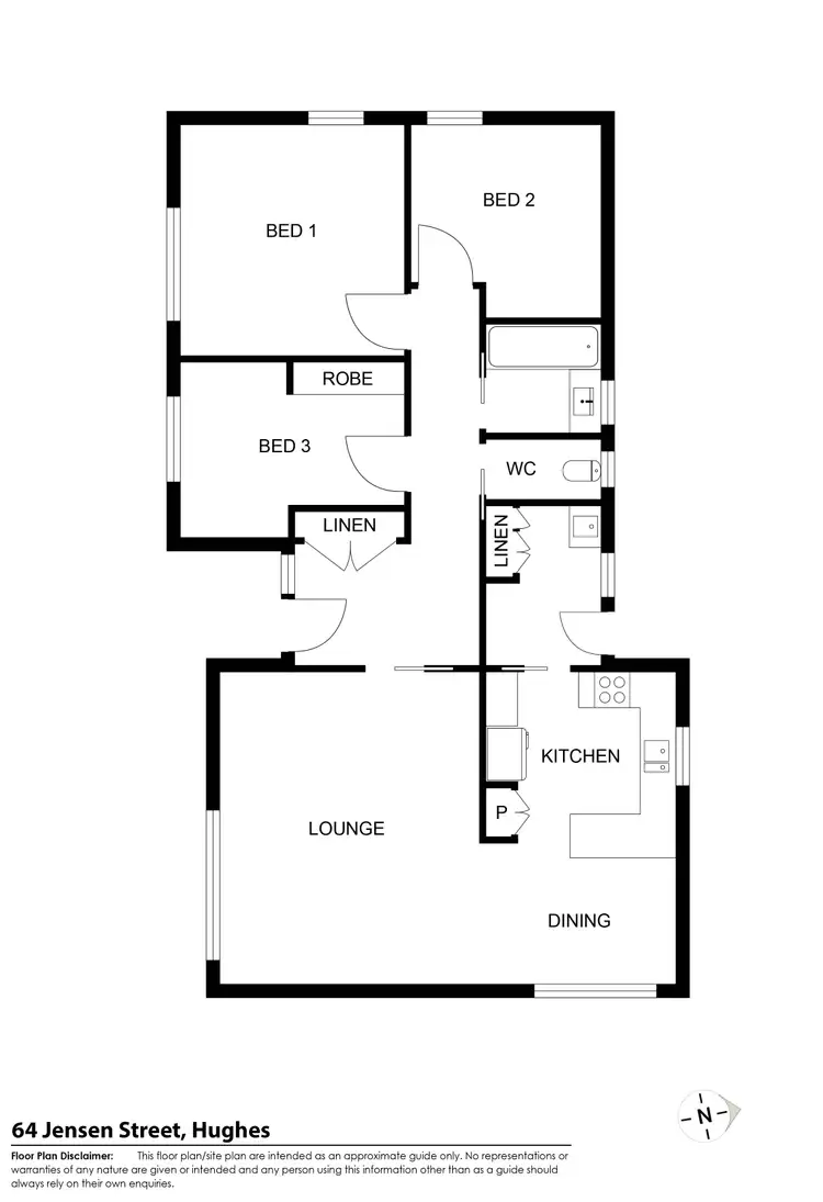 Floorplan of Homely house listing, 64 Jensen Street, Hughes ACT 2605