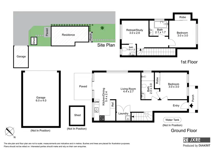 Floorplan of Homely townhouse listing, 1/34 Evelyn Street, Clayton VIC 3168