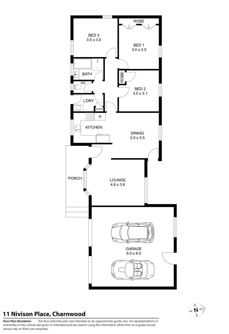 Floorplan of Homely house listing, 11 Nivison Place, Charnwood ACT 2615
