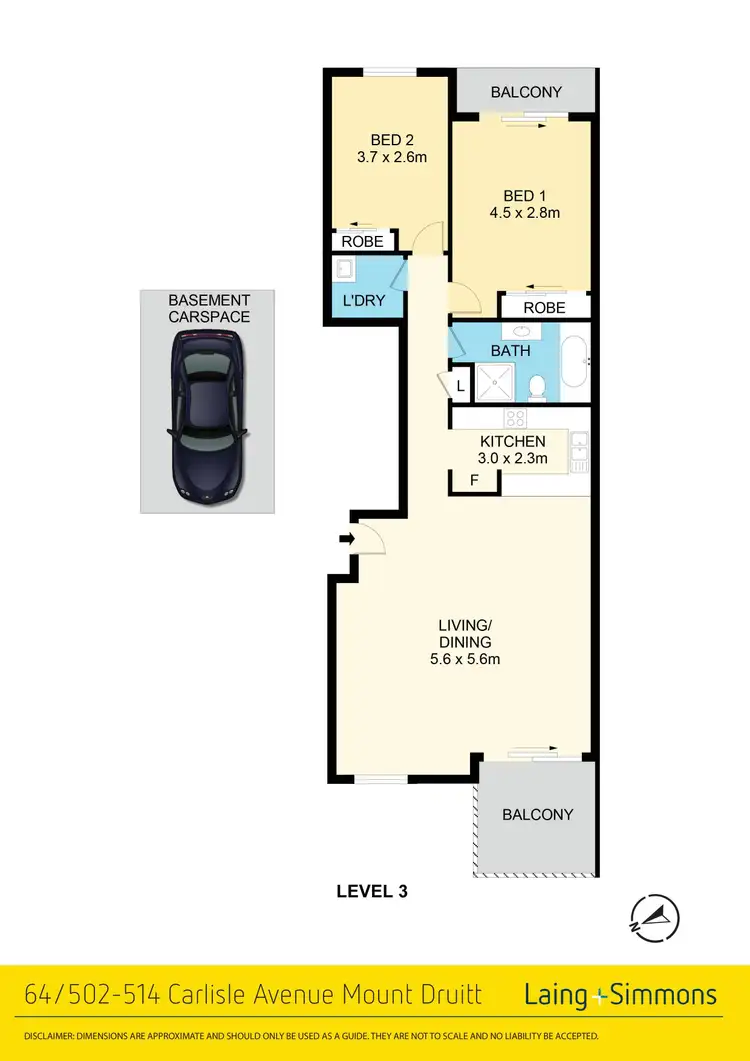Floorplan of Homely unit listing, 64/502-514 Carlisle Ave, Mount Druitt NSW 2770