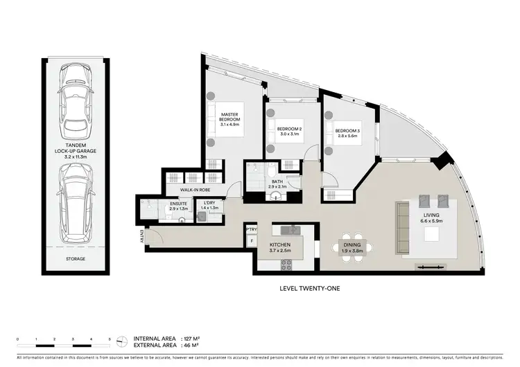 Floorplan of Homely apartment listing, 2108/1 Sergeants Lane, St Leonards NSW 2065