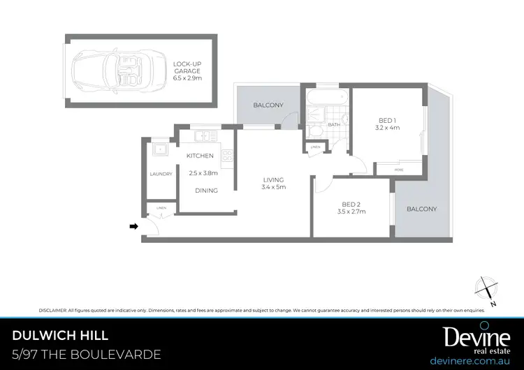Floorplan of Homely apartment listing, 5/97 The Boulevarde, Dulwich Hill NSW 2203