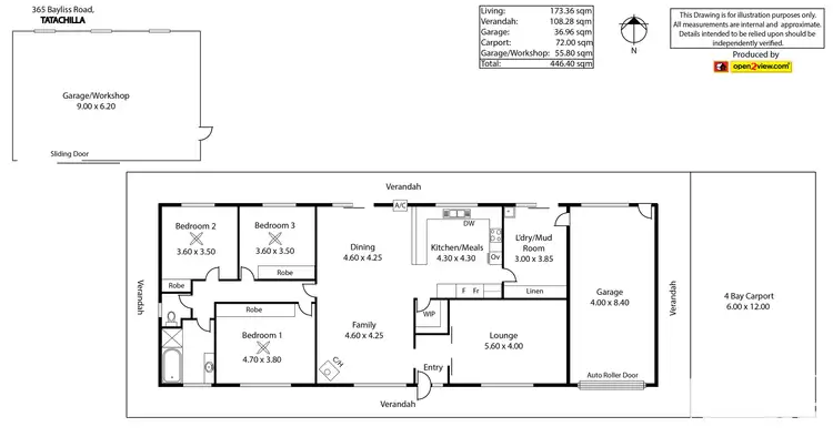 Floorplan of Homely rural property listing, 365 Bayliss Road, Tatachilla SA 5171