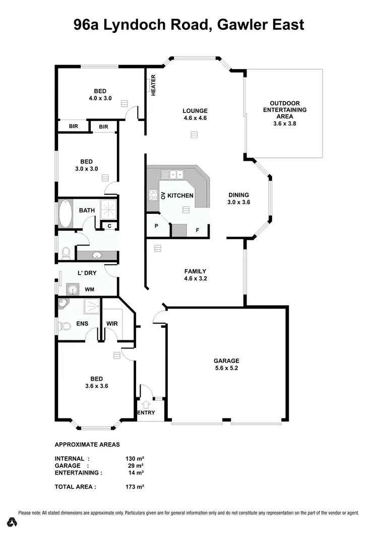 Floorplan of Homely house listing, 96A Lyndoch Road, Gawler East SA 5118