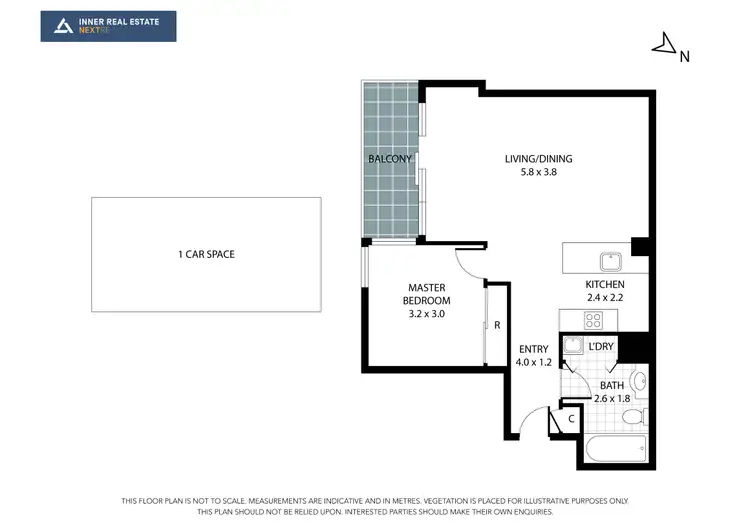 Floorplan of Homely apartment listing, 46/69 Dorcas Street, South Melbourne VIC 3205