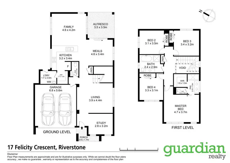 Floorplan of Homely house listing, 17 Felicity Crescent, Riverstone NSW 2765