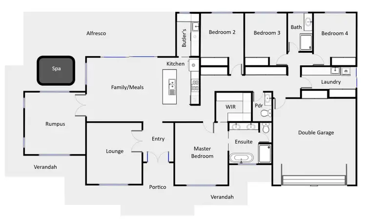 Floorplan of Homely house listing, 19 MacArthur Way, Mildura VIC 3500