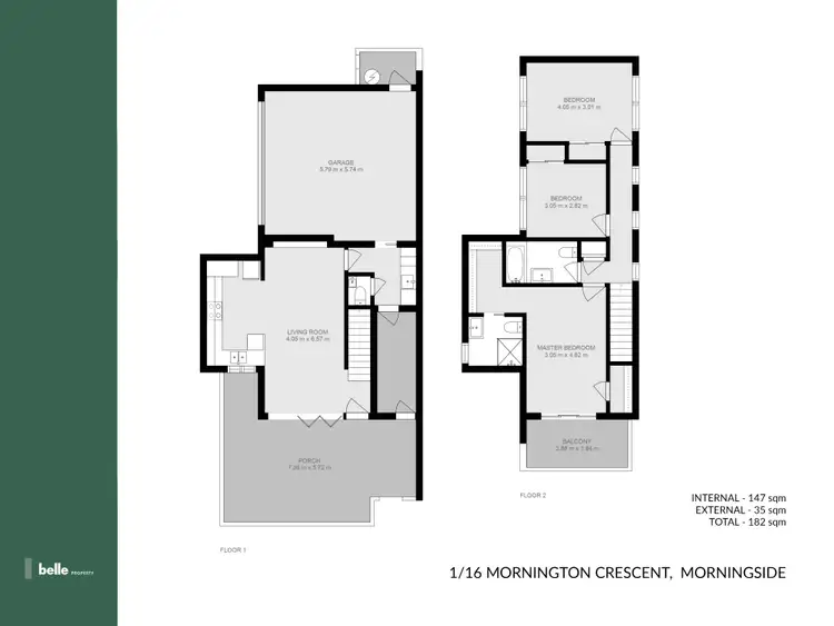 Floorplan of Homely townhouse listing, 1/16 Mornington Crescent, Morningside QLD 4170