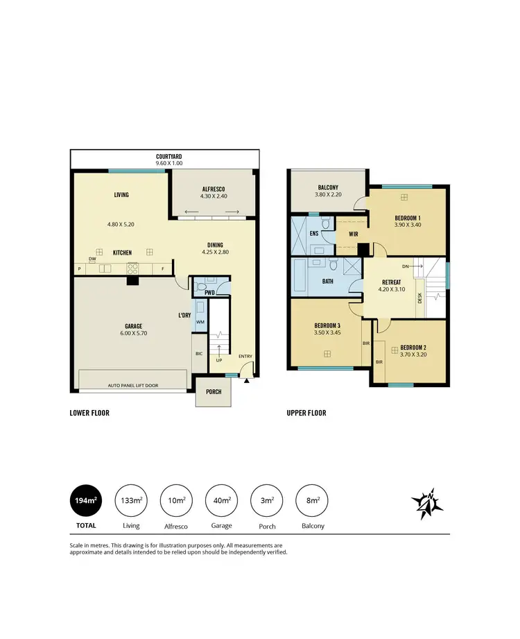 Floorplan of Homely townhouse listing, 14B Alexander Avenue, Ashford SA 5035