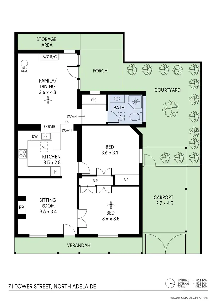Floorplan of Homely house listing, 71 Tower North Street, North Adelaide SA 5006