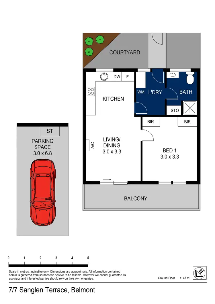 Floorplan of Homely unit listing, 7/7 Sanglen Terrace, Belmont VIC 3216