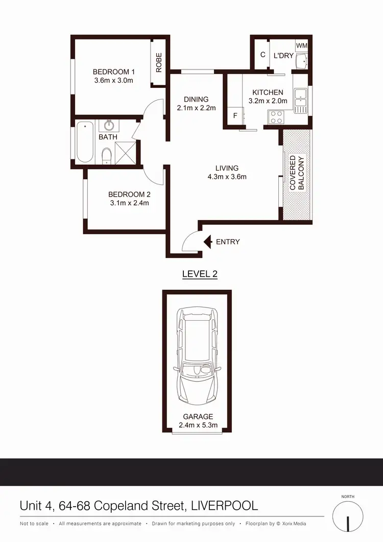 Floorplan of Homely unit listing, 4/64-68 Copeland Street, Liverpool NSW 2170