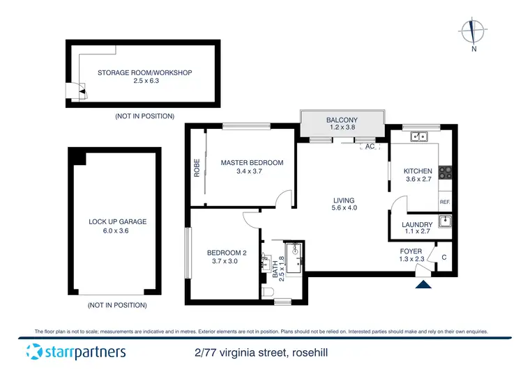 Floorplan of Homely apartment listing, 2/77 Virginia Street, Rosehill NSW 2142