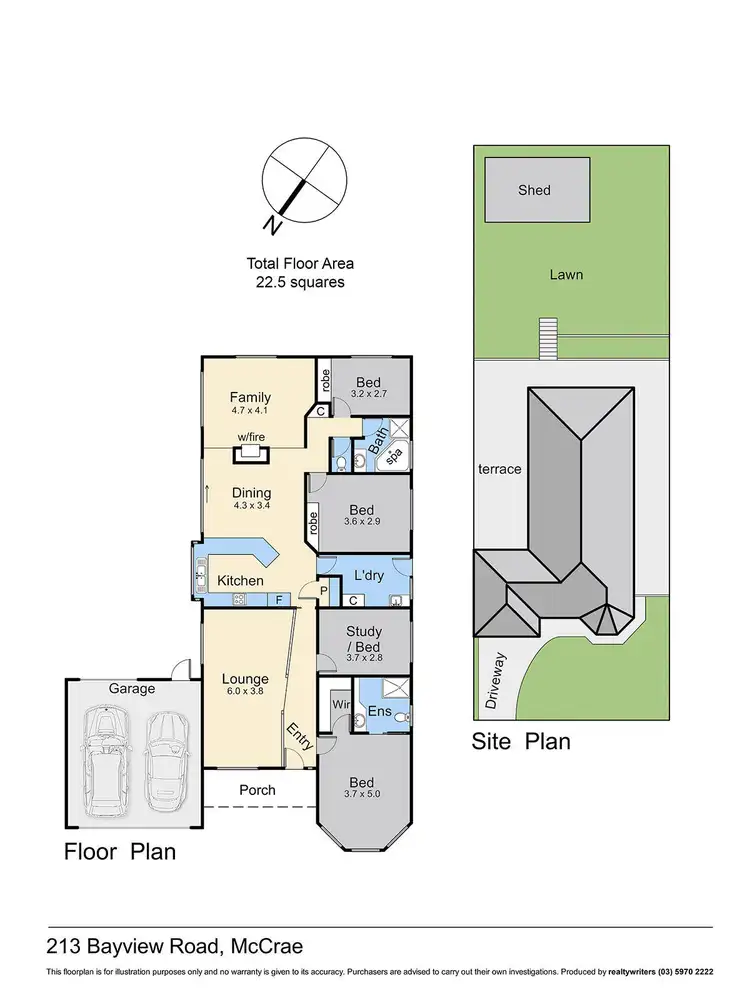 Floorplan of Homely house listing, 213 Bayview Road, Mccrae VIC 3938