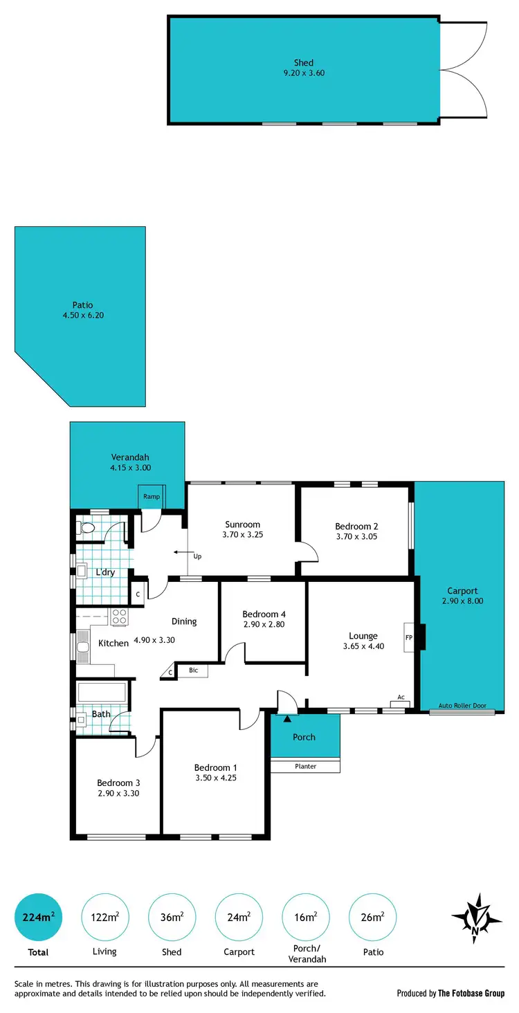 Floorplan of Homely house listing, 42 Scottish Avenue, Clovelly Park SA 5042