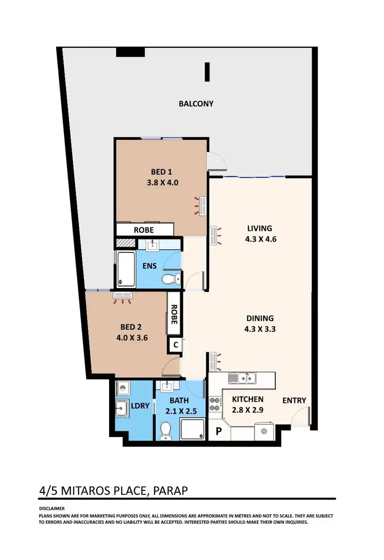 Floorplan of Homely apartment listing, 4/5 Mitaros Place, Parap NT 820