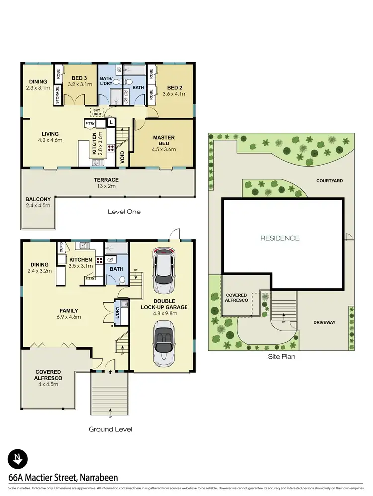 Floorplan of Homely house listing, 66A Mactier Street, Narrabeen NSW 2101