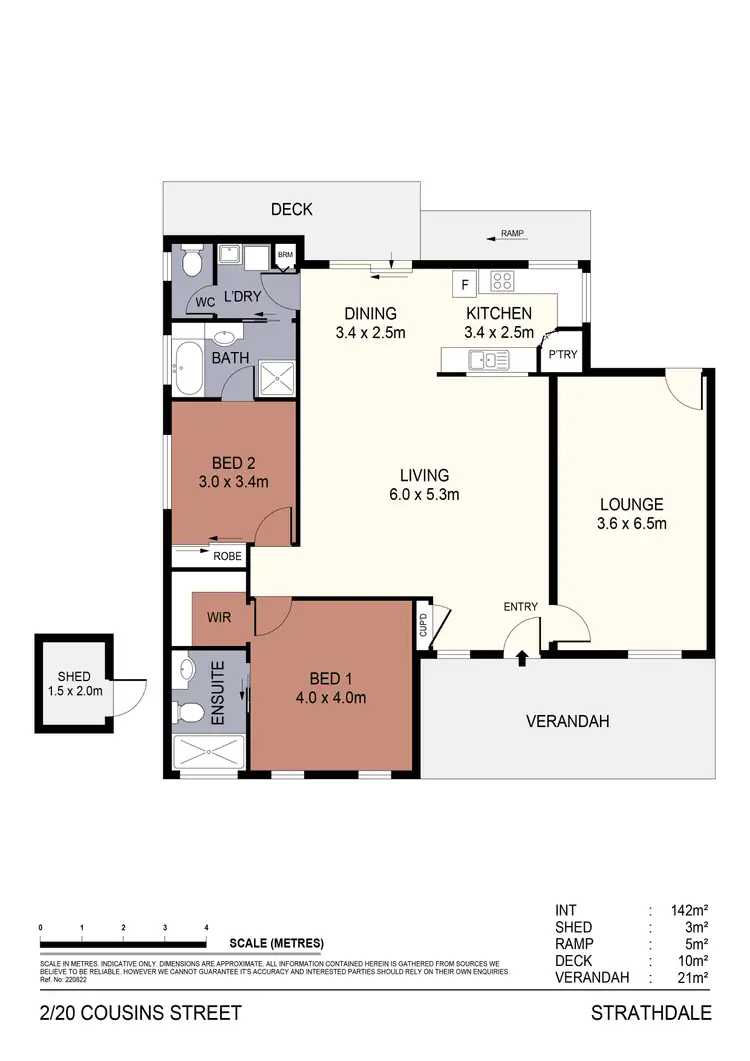 Floorplan of Homely house listing, 2/20 Cousins Street, Strathdale VIC 3550