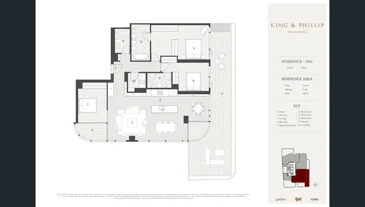 Floorplan of Homely apartment listing, 1303/148-160 King Street, Sydney NSW 2000